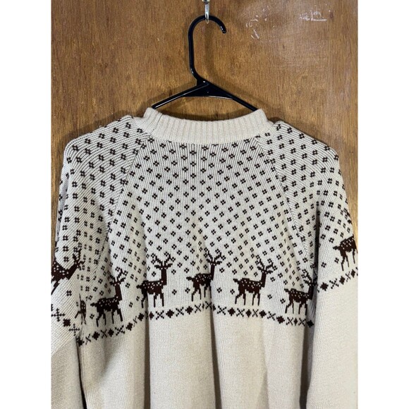 Vintage Ten West Knit Sweater Winter‎ Deer Women’s Medium M - Picture 7 of 9
